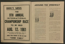 Load image into Gallery viewer, 1961 Pinecrest Speedway Stock Car Racing Program Vintage Yearbook Automobile
