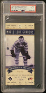 1998 Toronto Maple Leafs Vtg Hockey Ticket Memories & Dreams Hap Day NHL PSA 4
