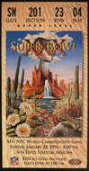 1996 NFL Football Super Bowl XXX Ticket Dallas Cowboys Beat Pittsburgh Steelers