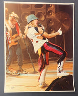 1980's Original Type 1 David Lee Roth Van Halen Concert Photo Oversized 11x14