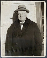 1931 Vintage British Prime Minister Winston Churchill Type 1 Newspaper Photo LOA