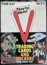 Load image into Gallery viewer, 1984 Fleer V Trading Cards + Stickers Wax Box Unopened Packs
