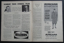 Load image into Gallery viewer, 1958 Hockey Pictorial Magazine Autographed By Eddie Litzenberger Blackhawks NHL
