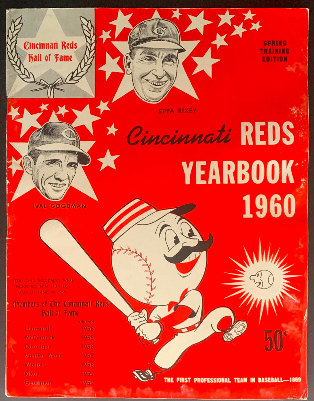 1960 Cincinnati Reds Yearbook MLB Baseball Season Year Book Hall Of Fame