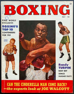 1953 Boxing Ring World Magazine May Issue Top 10 Contenders  Randy Turpin