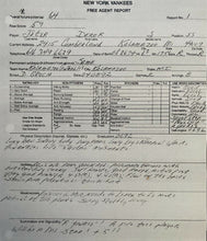 Load image into Gallery viewer, 1982 Dick Groch Employment Contract Signed New York Yankees Scout VTG MLB
