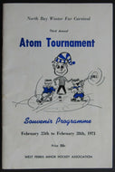 1971 North Bay Minor League Hockey Third Annual Atom Tournament Program WFMHA