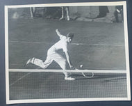 Vintage Circa 1940s Don Budge First Tennis Superstar Action B&W 8x10 Photo