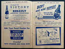 Load image into Gallery viewer, 1942 New York Yankees MLB Baseball Program vs Philadelphia Athletics DiMaggio
