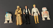 Load image into Gallery viewer, 1977 Luke Skywalker R2-D2 Han Solo Tusken Raider R5-D4 Star Wars Figurines
