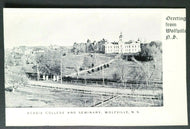 1904 Acadia College Seminary Wolfville Nova Scotia Postcard Canada Vtg