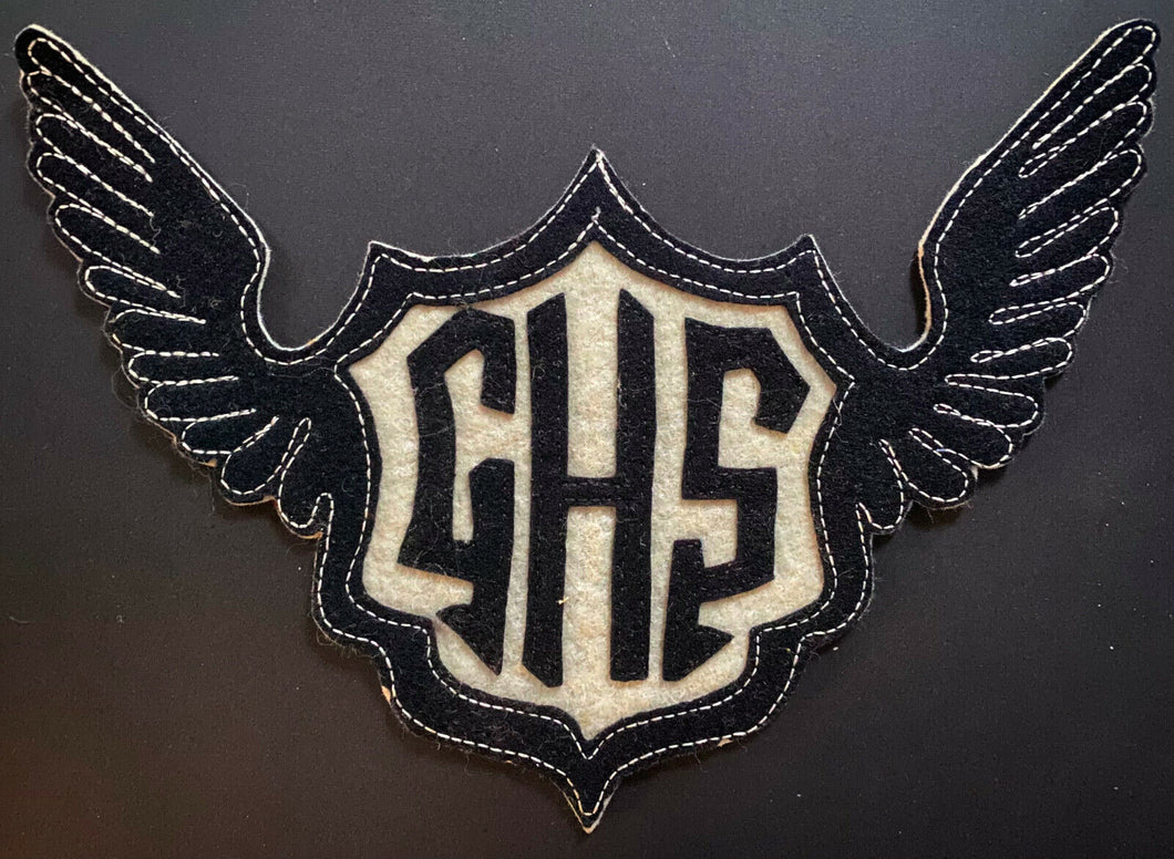 Early 1900's GHS Sports Patch Rare Vintage Crest Unknown Team Unused