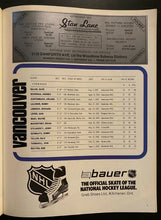 Load image into Gallery viewer, 1973 Vancouver Canucks Yearbook NHL Game Program Toronto Maple Leafs Gardens
