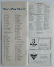 Load image into Gallery viewer, 1980 Woodbine Racetrack 121st Running Queen's Plate Program Driving Home

