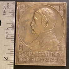 Load image into Gallery viewer, 1914 CNE Canadian National Exhibition Medal Sir James Whitney Very Rare Antique
