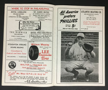 Load image into Gallery viewer, 1941 MLB Baseball Shibe Park Program Philadelphia Athletics vs Detroit Tigers
