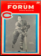 1963 Forum NHL Hockey Program Montreal Canadiens v Detroit Red Wings Gordie Howe