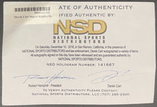 Load image into Gallery viewer, Derek Carr Autographed Signed Oakland Raiders NFL Helmet NSD COA Authenticated
