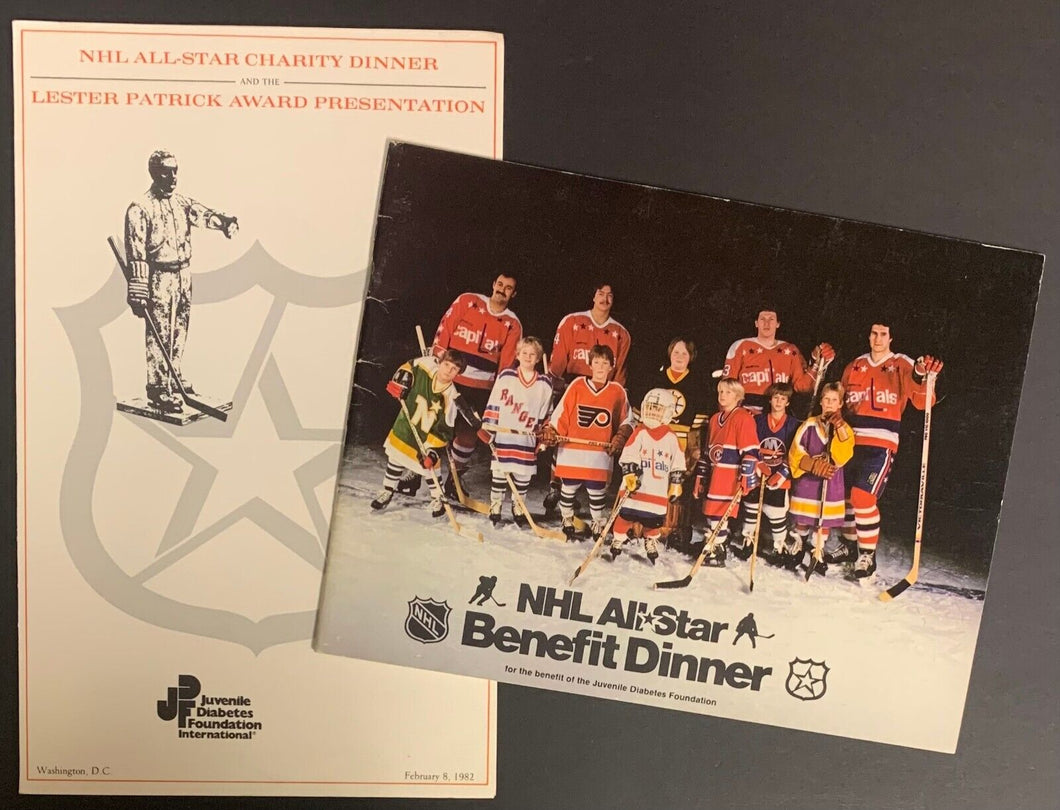1982 NHL All-Star Game Charity Dinner + Lester Patrick Award Program Vintage