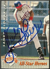 Load image into Gallery viewer, Sandy Alomar Autographed 1992 Upper Deck Baseball Card Signed MLB Indians
