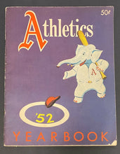 Load image into Gallery viewer, 1952 Vintage MLB Philadelphia Athletics Baseball Yearbook
