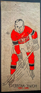 1937 Howie Morenz Memorial Game Transfer Decal Original Vintage NHL Hockey