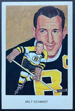 Load image into Gallery viewer, 1983 Milt Schmidt Signed Original Carleton McDiarmid Portrait Artwork Autograph
