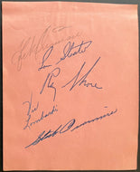 1951/52 Toronto Maple Leafs Baseball Signed x5 Note Page Milb MLB Autographed