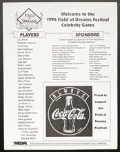 Load image into Gallery viewer, 1994 Field Of Dreams Festival Program With Scorecard MLB Fleetwood Mac
