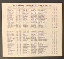 Load image into Gallery viewer, 1982 Toronto Maple Leafs NHL Hockey Training Camp Guide
