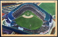 1940's Yankee Stadium New York Yankees Baseball Vintage Postcard