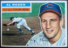 Load image into Gallery viewer, 1956 Topps Baseball Al Rosen #35 Cleveland Indians MLB Card Vintage
