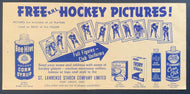 1966 NHL Bee Hive Hockey Pictures Checklist Vintage Sports St. Lawrence Starch