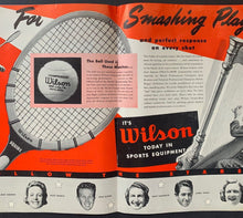 Load image into Gallery viewer, 1950 Bobby Riggs World Champions Tennis Tour Sports Program + Pancho Gonzales
