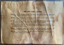 Load image into Gallery viewer, 1968 New York Yankees Team Photo Pennant Mickey Mantle Whitey Ford Bobby Cox
