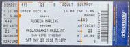 2010 Roy Halladay Perfect Game Full Ticket Philadelphia Phillies Baseball MLB