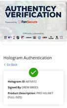 Load image into Gallery viewer, Drew Brees New Orleans Saints Autographed Signed Full Size Helmet Fanatics
