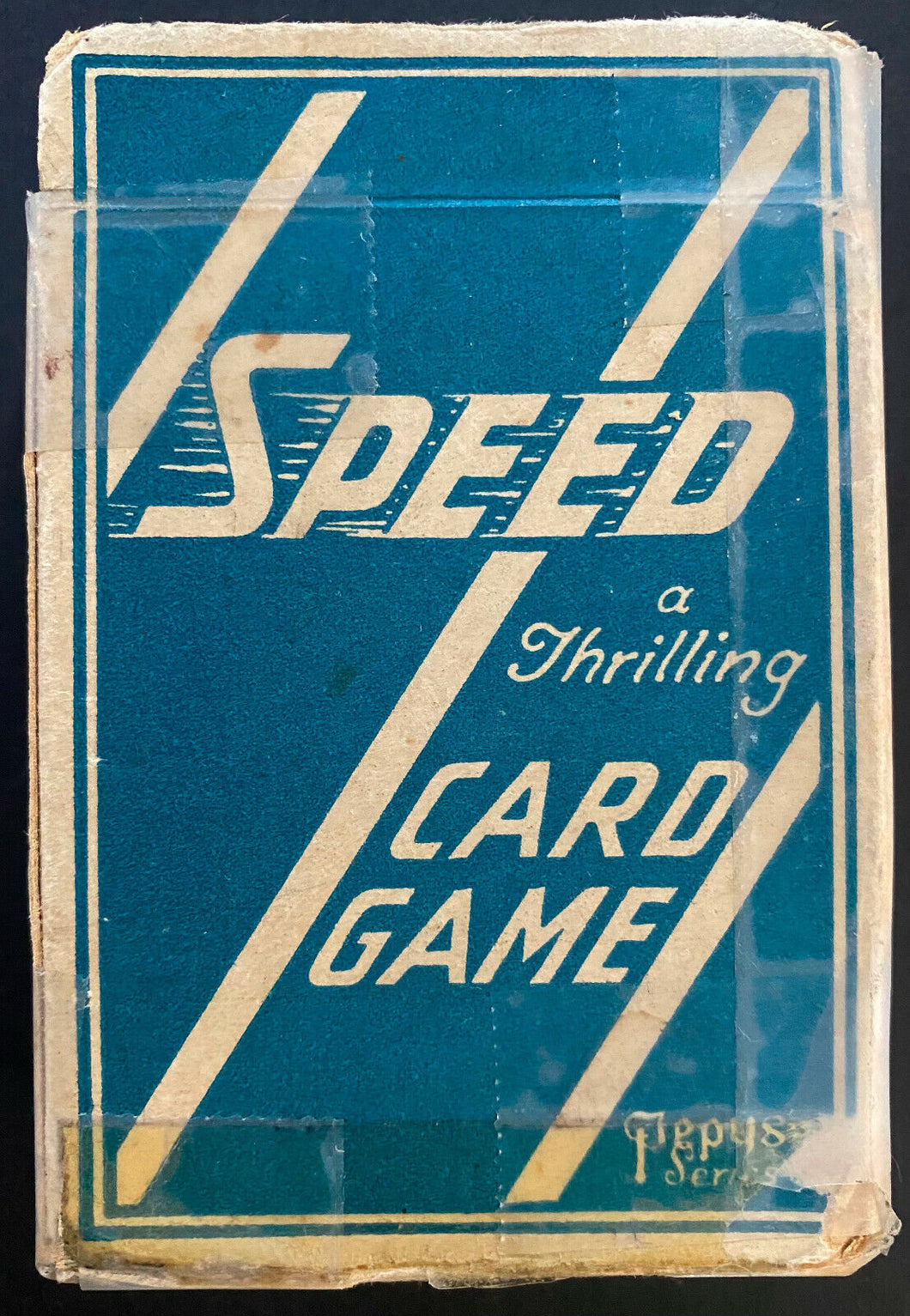 Vintage Card Game Speed c1930 45 Cards + Box + Booklet Historical Images