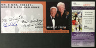 Gordie Howe Autographed Mr Hockey Promo NHL Vtg Hockey Red Wings JSA