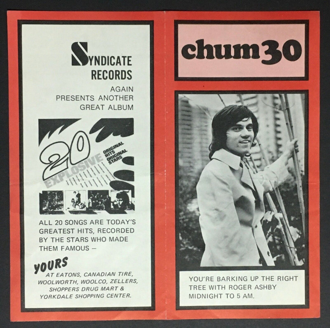 1970 CHUM Radio Survey Music Chart Toronto Brian Hyland Santana Led Zeppelin