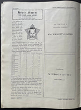 Load image into Gallery viewer, 1937 NHL All-Star Game Howie Morenz Memorial Program + Ticket Montreal Forum
