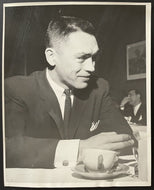 1963 Type 1 Press Photo Toronto Maple Leafs HOFer George Armstrong NHL Hockey