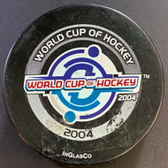 2004 World Cup Of Hockey Official Game Puck Canada Czech Finland Germany Russia