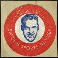1964-1967 Gordie Howe Eatons Sports Advisor Adhesive Crests NHL Hockey Vintage