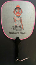 Load image into Gallery viewer, c1950 Milwaukee Braves Silk Fan MLB Baseball Vintage Old Antique

