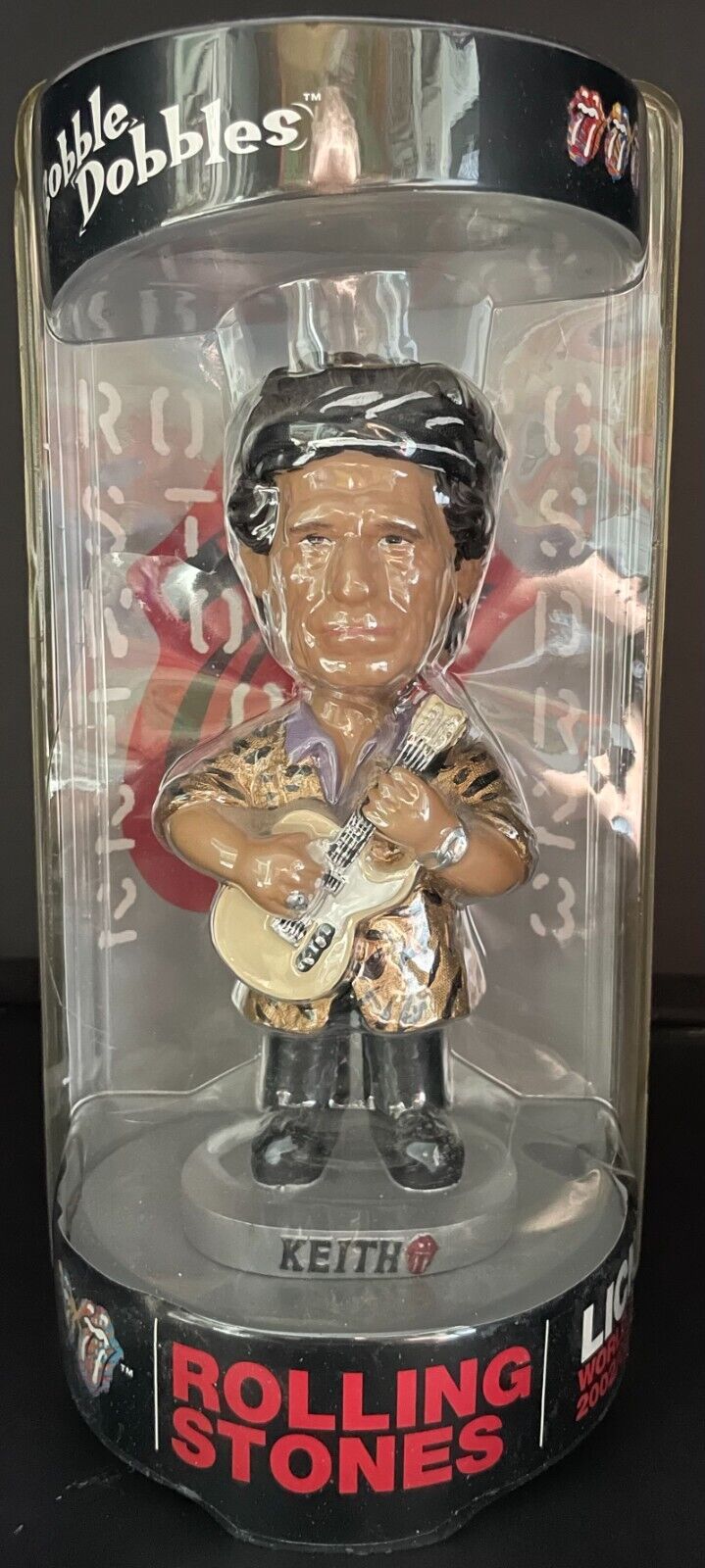 2002-03 Rolling Stones Keith Richards Bobblehead Licks World Tour