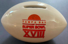 Load image into Gallery viewer, Super Bowl XVIII NFL Football Ceramic Bank Promo Item Raiders vs Redskins
