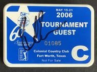 2006 PGA Champions Club Badge Golf Bank Of America Signed Richard Johnson 2nd