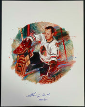 Load image into Gallery viewer, 2002 Canada Post NHL All Stars Lithograph &amp; Stamp Set Signed By Glenn Hall
