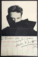 Load image into Gallery viewer, 1985 John Waite Autographed Oversized Calendar Page Signed British Rock JSA
